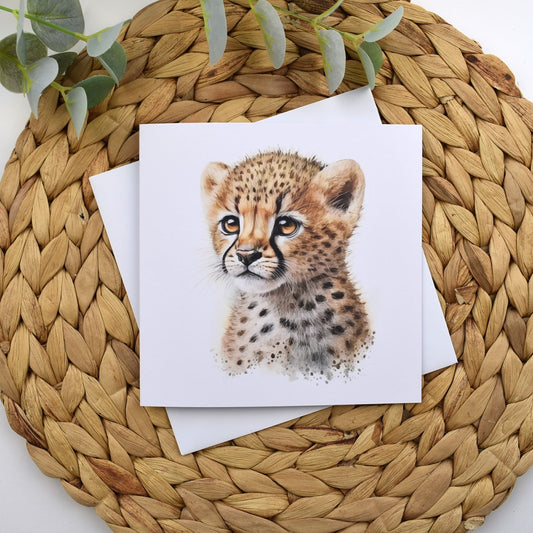 Cheetah Greeting Card