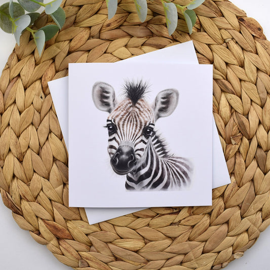 Zebra Greeting Card