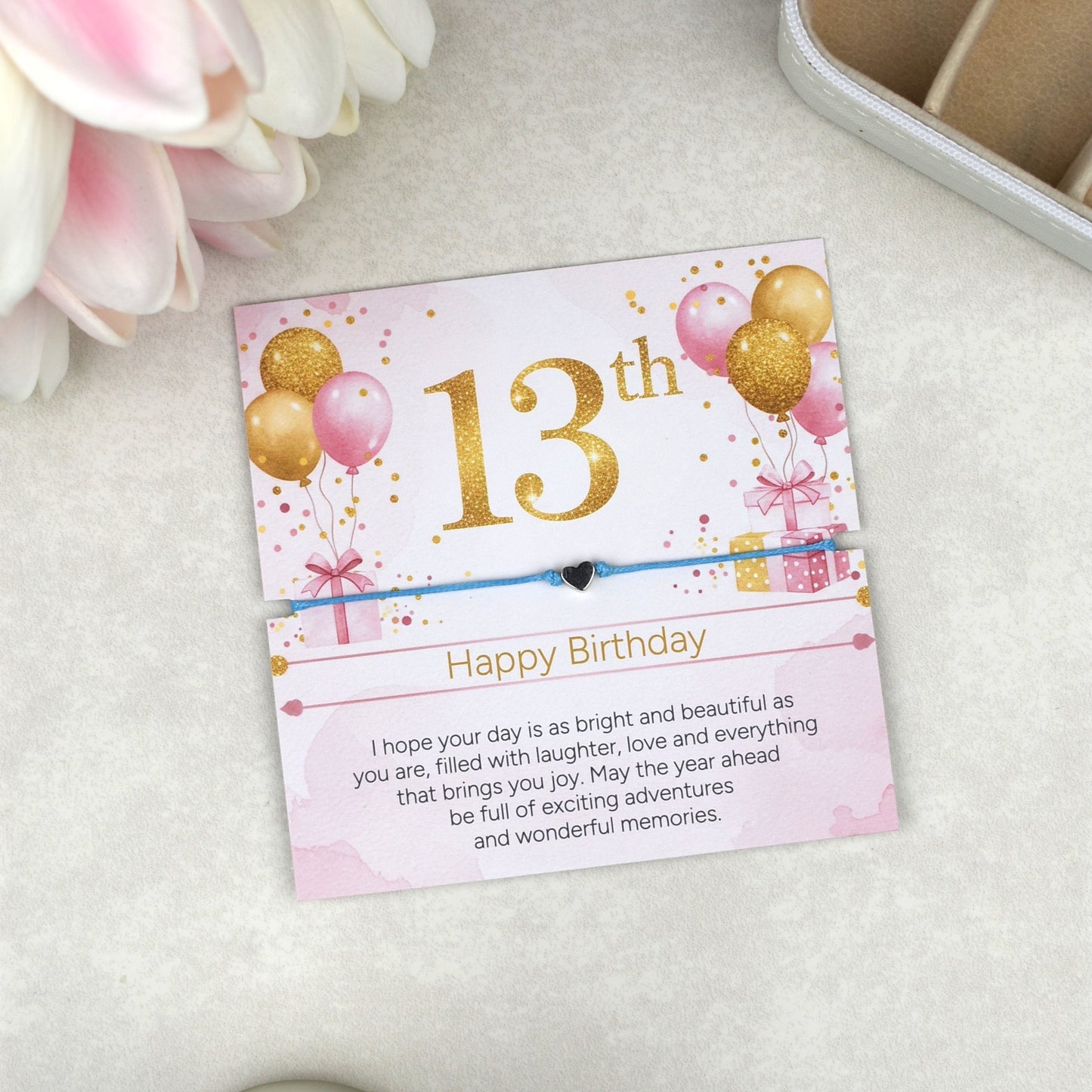 Happy 13th Birthday Bracelet | Teen Girl Birthday Gift