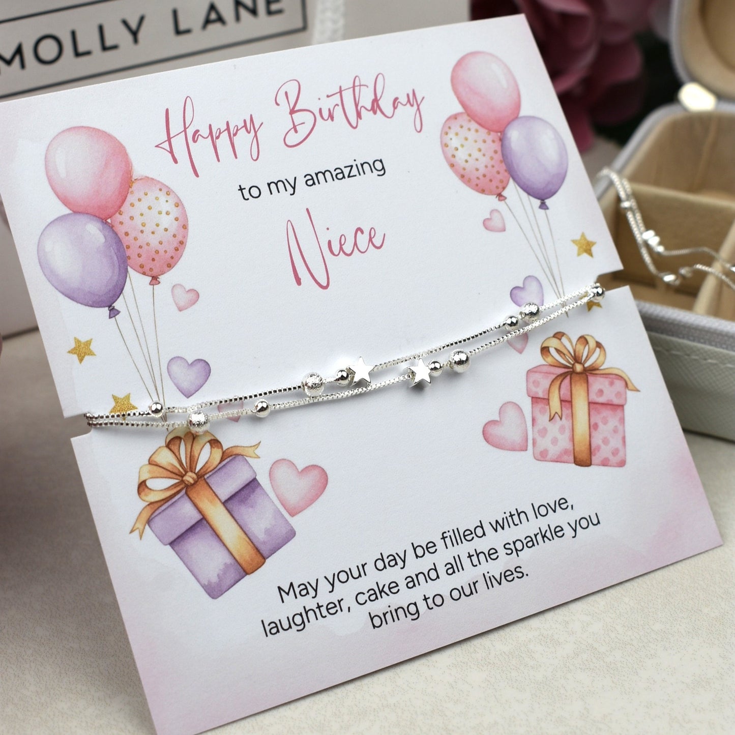 Happy Birthday Niece Gift | Niece Birthday Bracelet