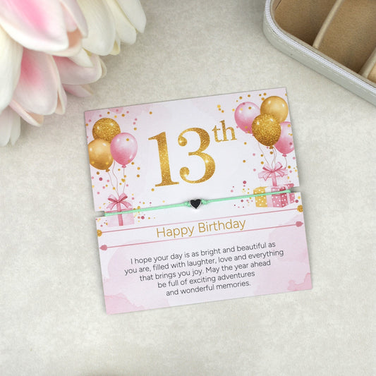 Happy 13th Birthday Bracelet | Teen Girl Birthday Gift