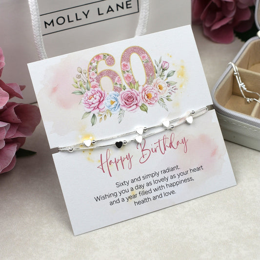 Happy 60th Birthday Bracelet | 60th Birthday Gift