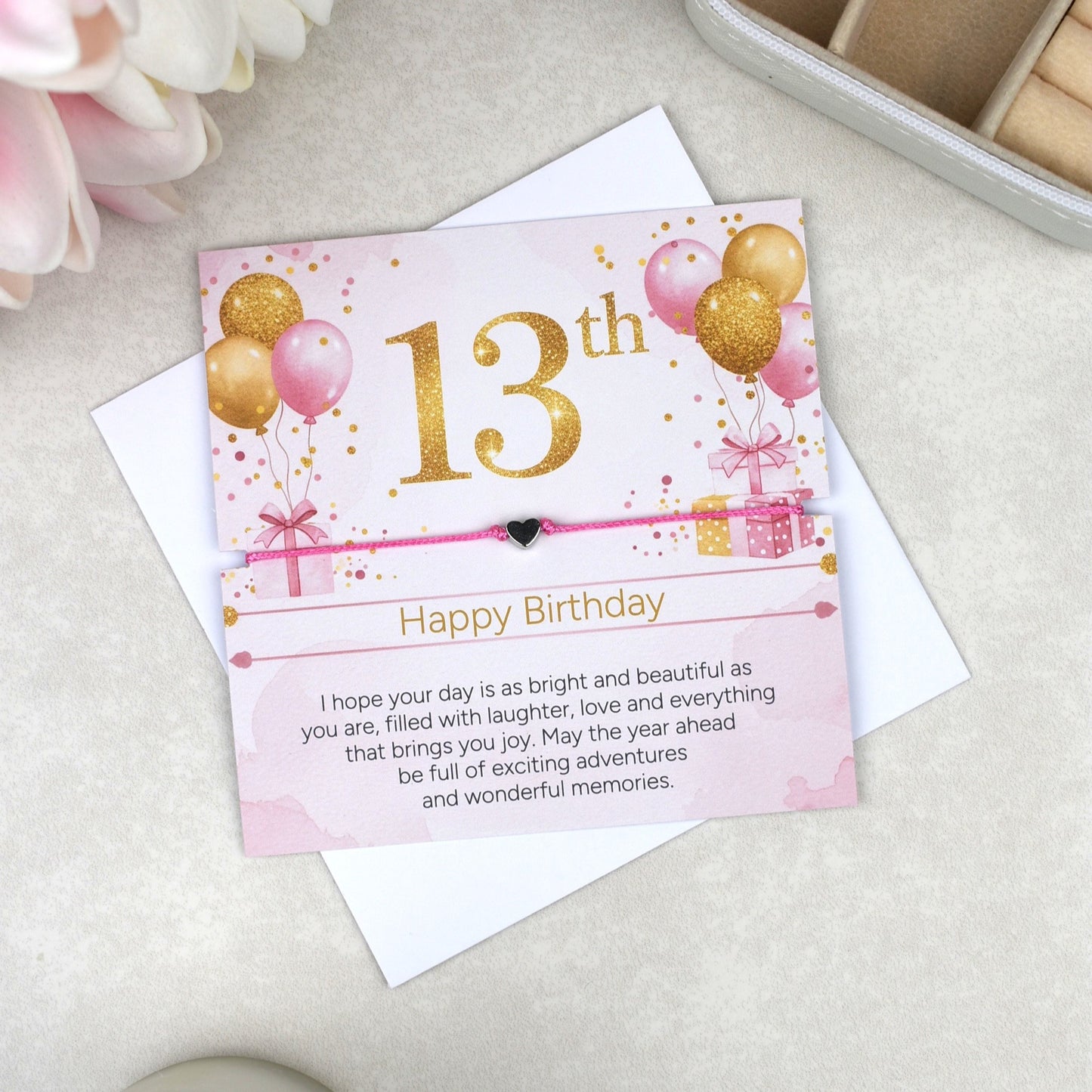 Happy 13th Birthday Bracelet | Teen Girl Birthday Gift
