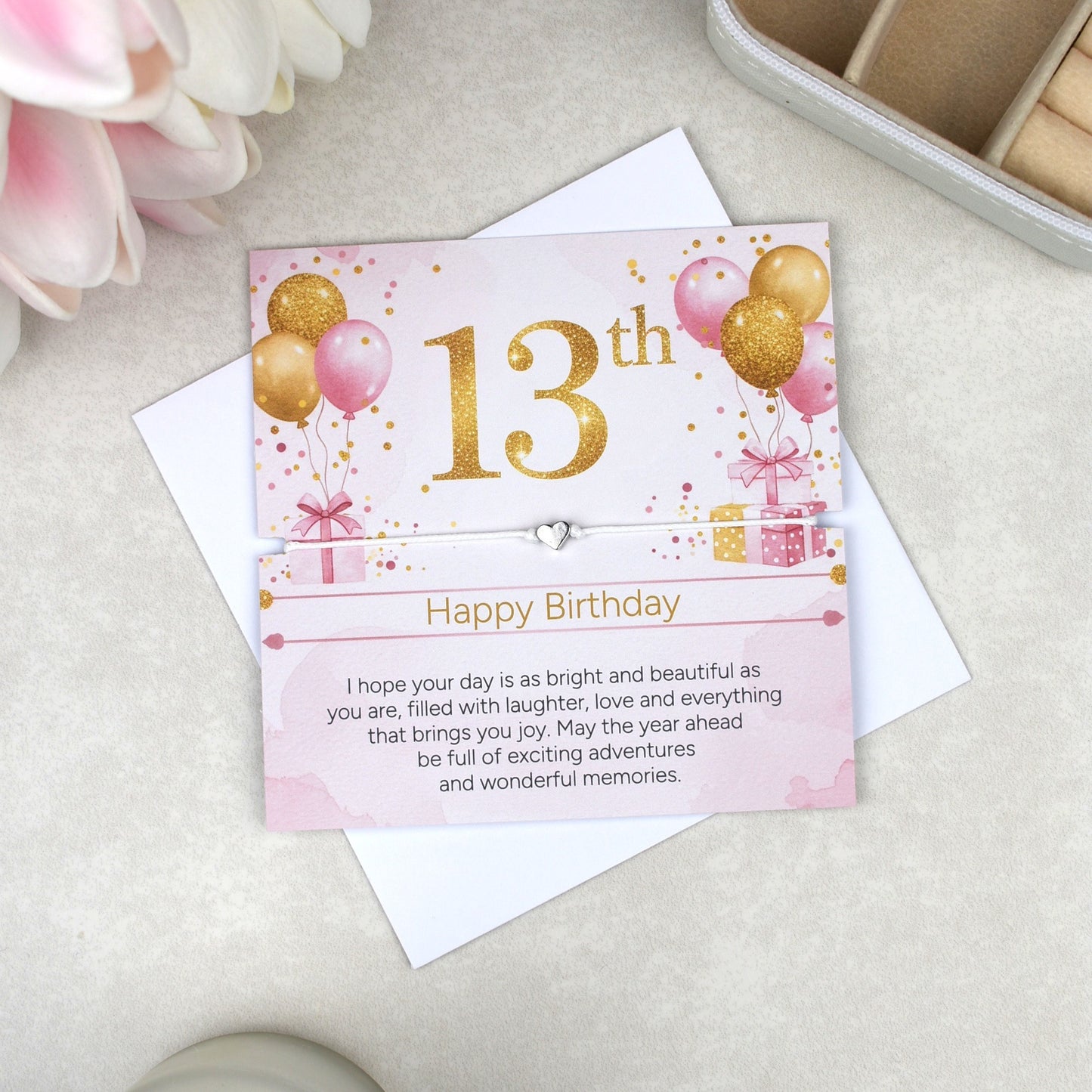 Happy 13th Birthday Bracelet | Teen Girl Birthday Gift