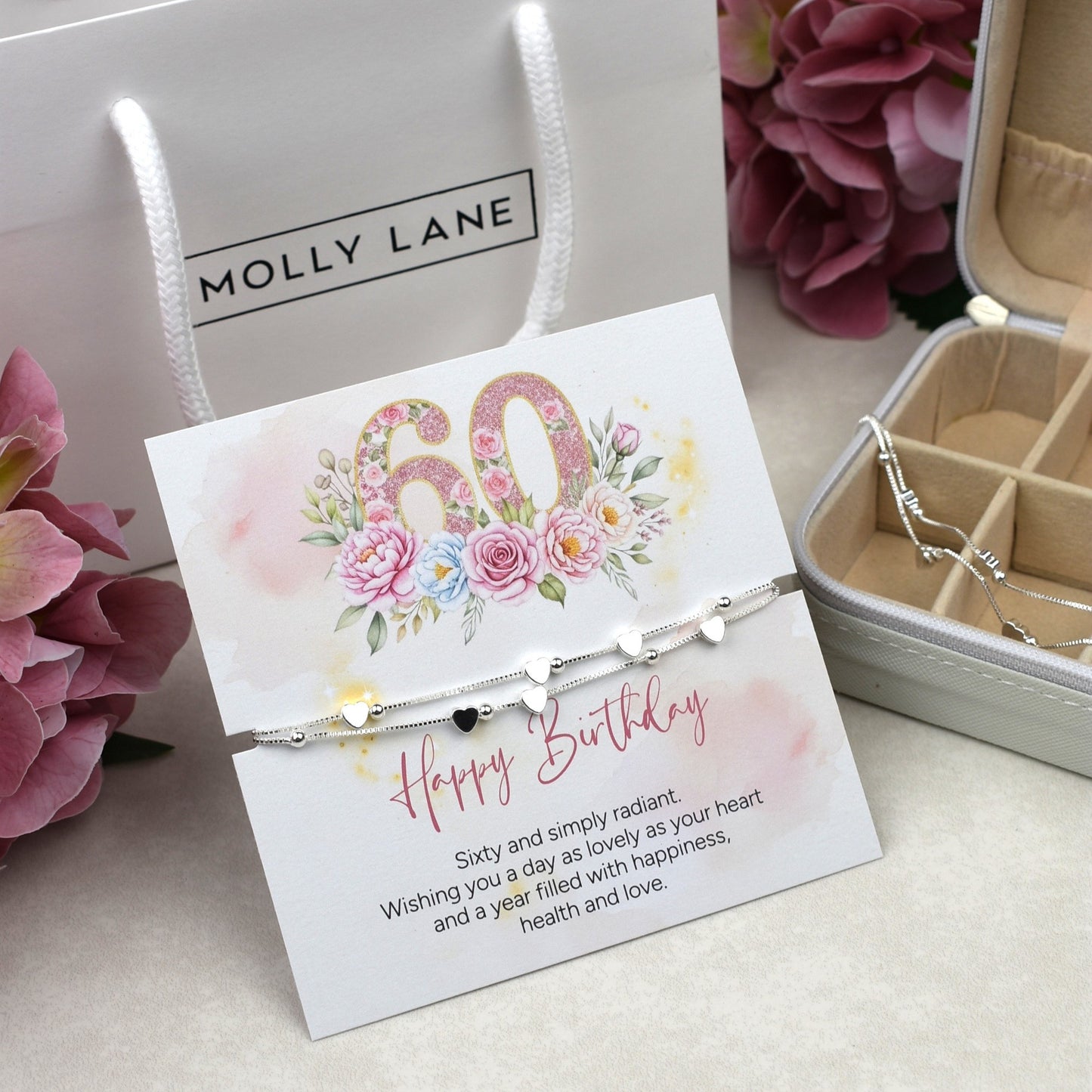 Happy 60th Birthday Bracelet | 60th Birthday Gift