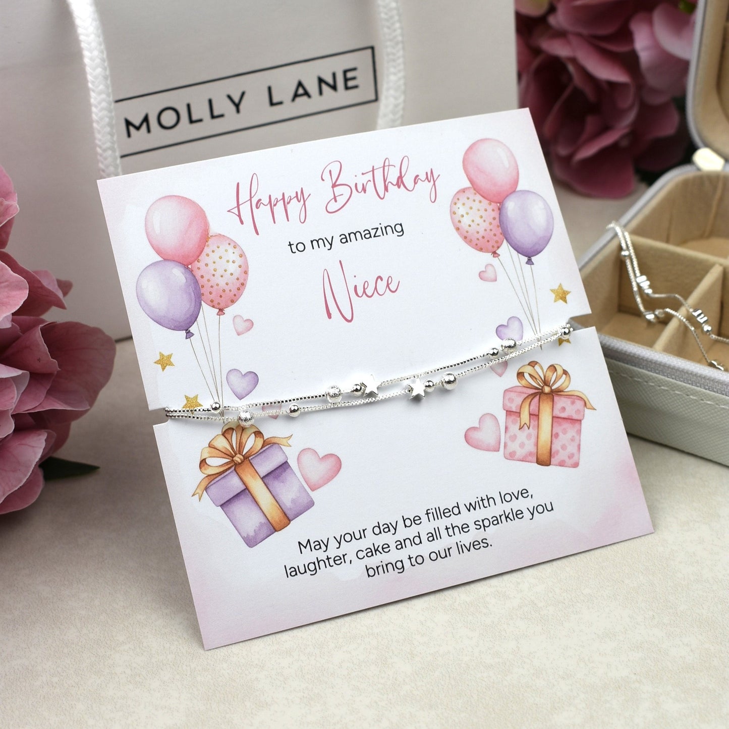 Happy Birthday Niece Gift | Niece Birthday Bracelet