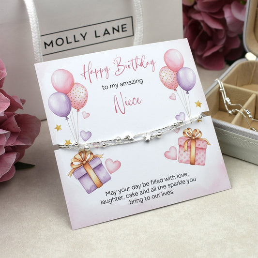 Happy Birthday Niece Gift | Niece Birthday Bracelet