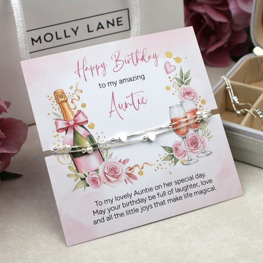 Auntie Bracelet Gift | Auntie Birthday Bracelet
