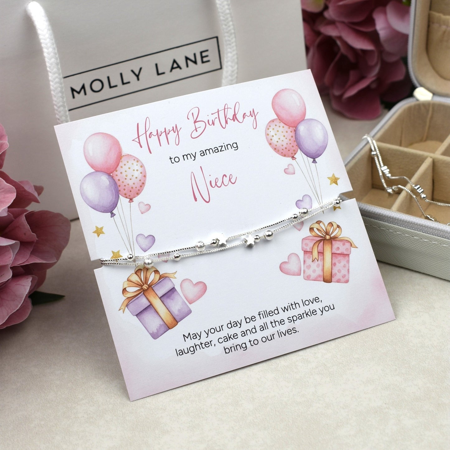 Happy Birthday Niece Gift | Niece Birthday Bracelet