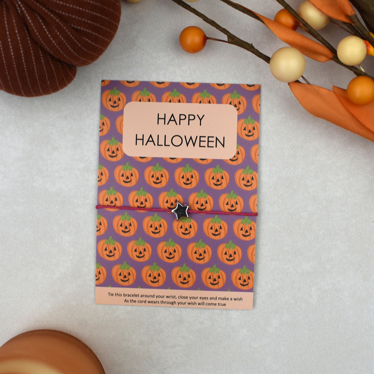 CLEARANCE - Happy Halloween Wish Bracelet (1)