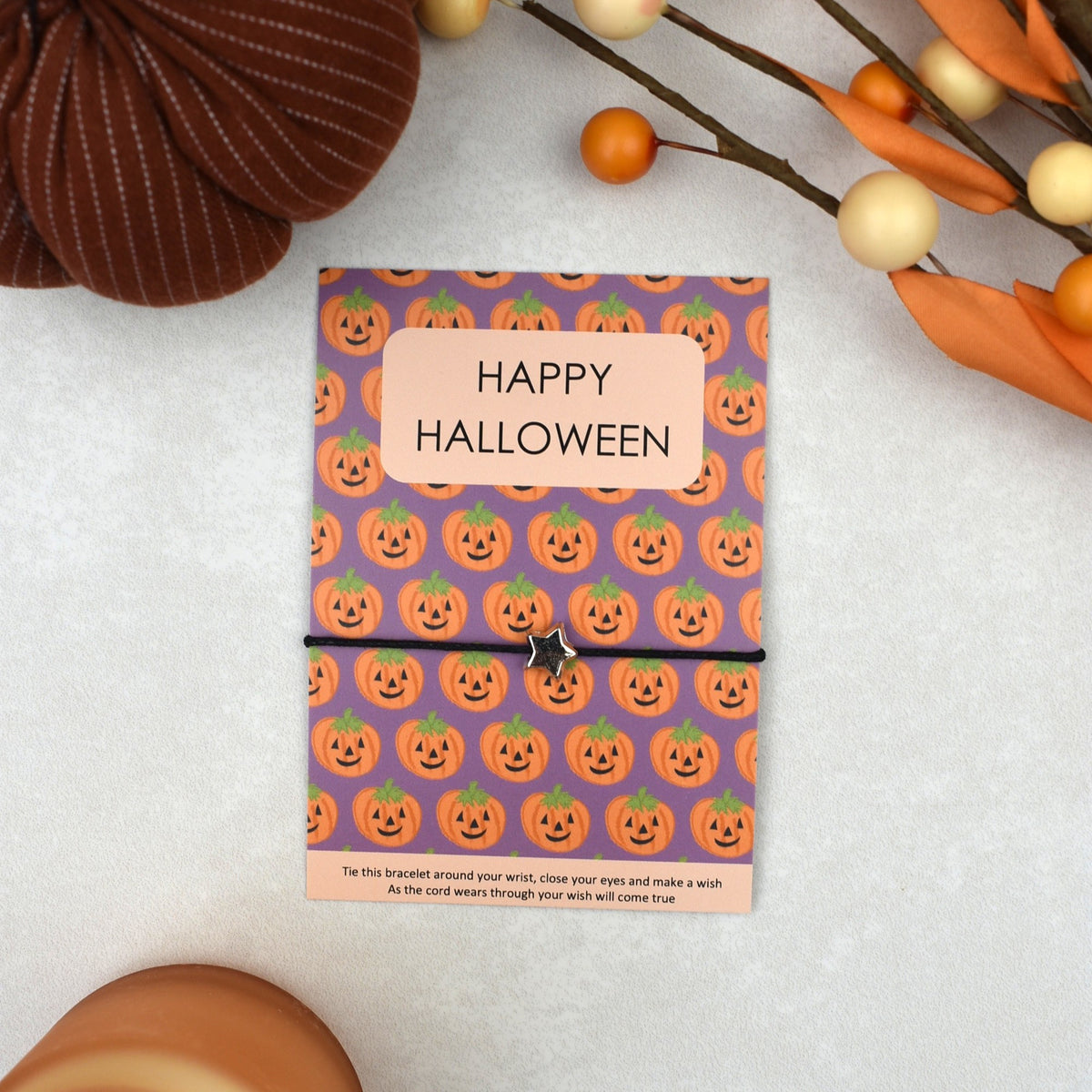 CLEARANCE - Happy Halloween Wish Bracelet (1)