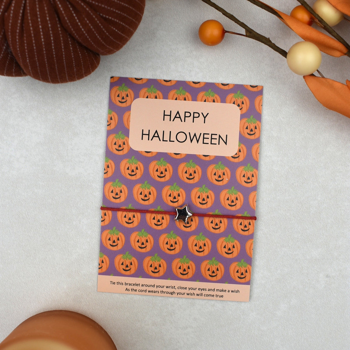 CLEARANCE - Happy Halloween Wish Bracelet (1)