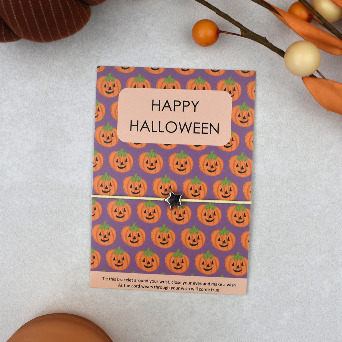 CLEARANCE - Happy Halloween Wish Bracelet (1)