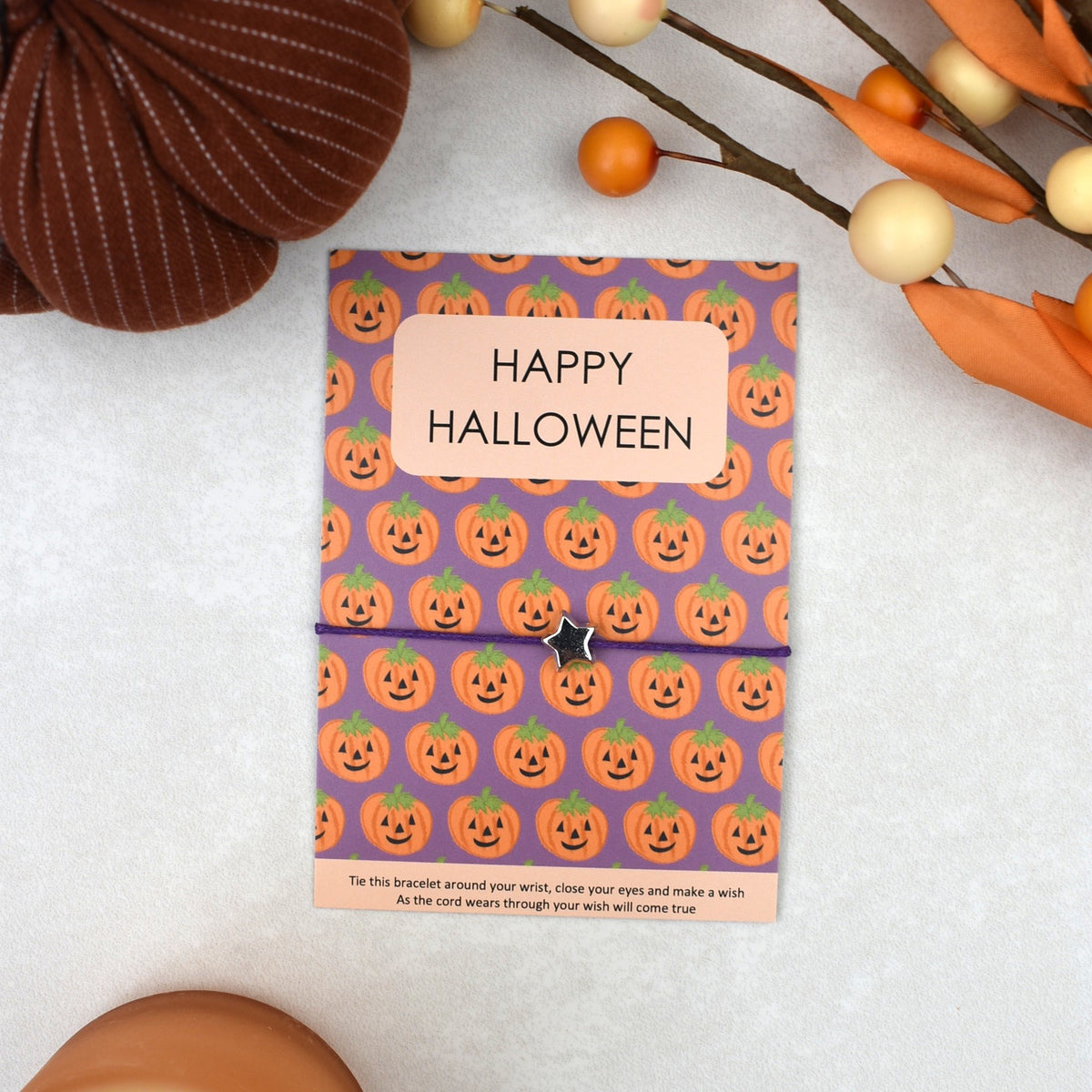 CLEARANCE - Happy Halloween Wish Bracelet (1)