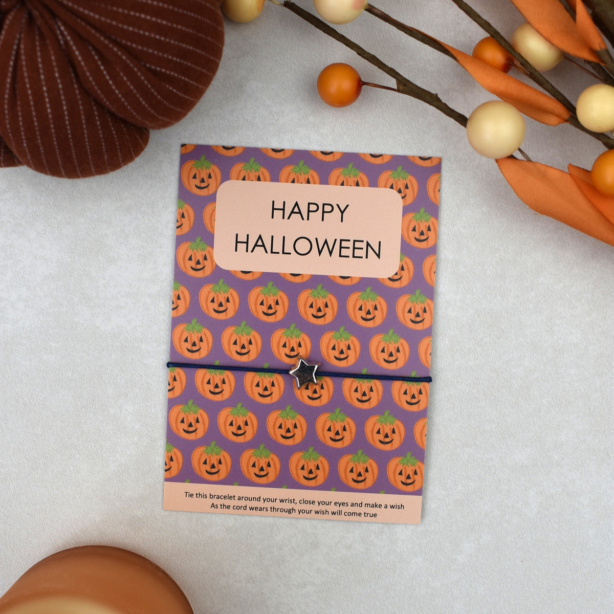 CLEARANCE - Happy Halloween Wish Bracelet (1)