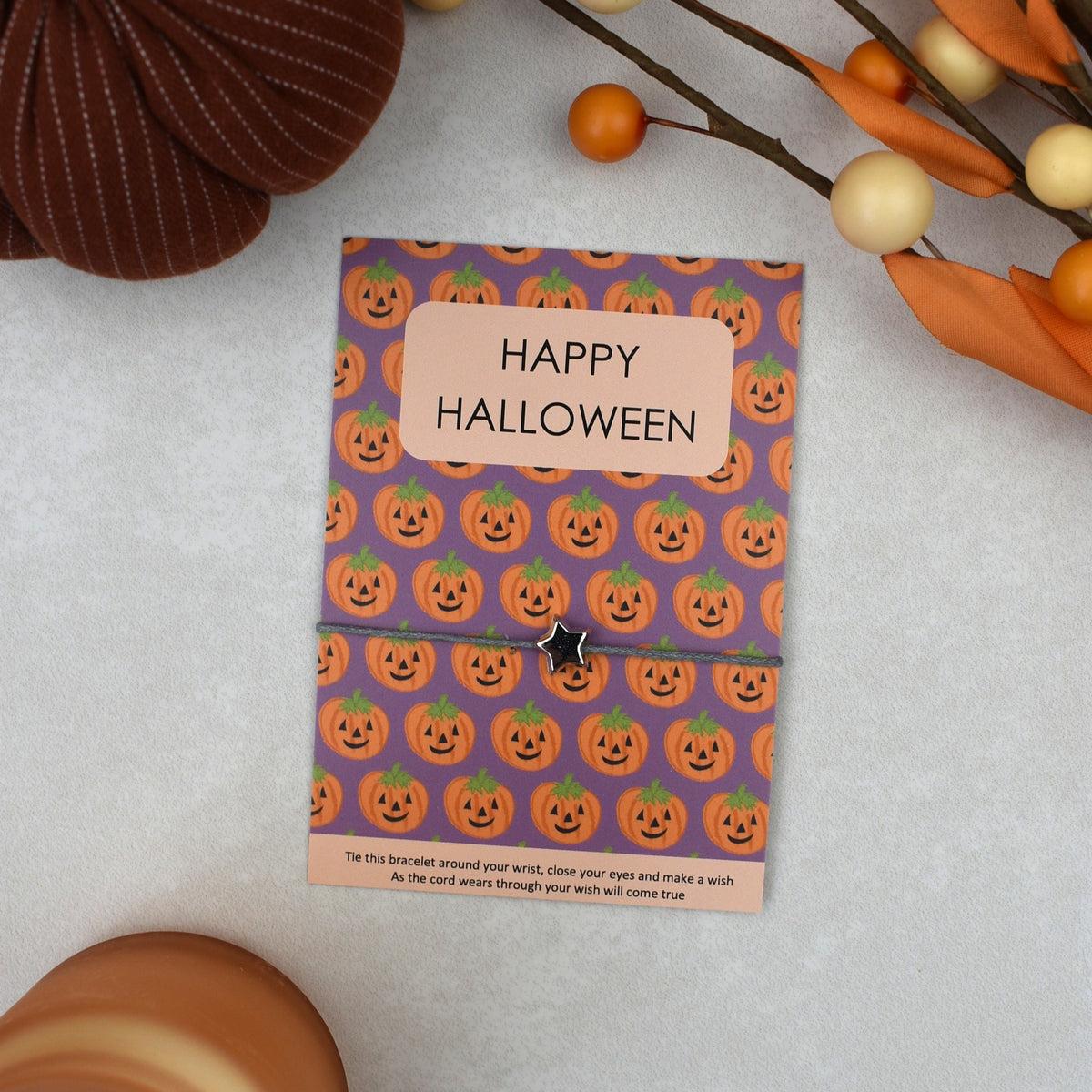 CLEARANCE - Happy Halloween Wish Bracelet (1)