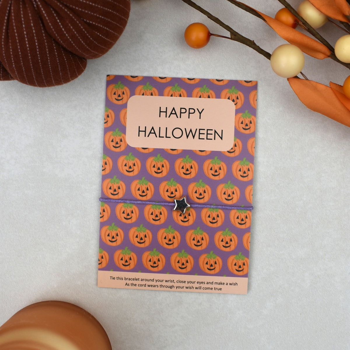 CLEARANCE - Happy Halloween Wish Bracelet (1)
