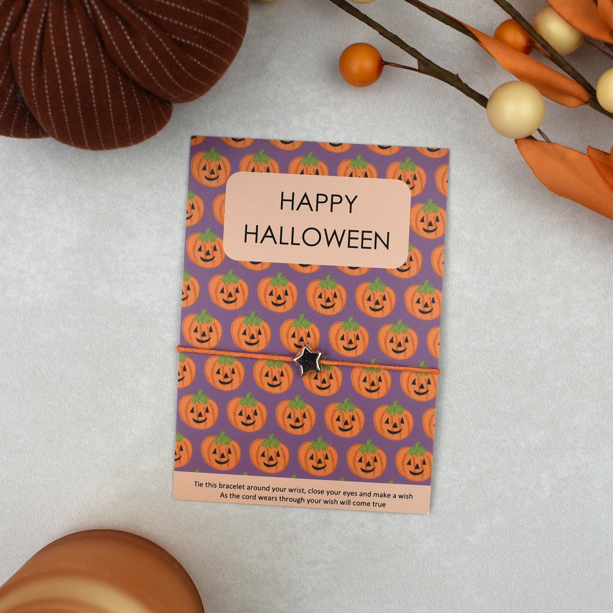 CLEARANCE - Happy Halloween Wish Bracelet (1)