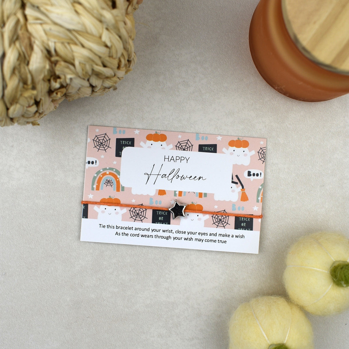 CLEARANCE - Happy Halloween Wish Bracelet (2)
