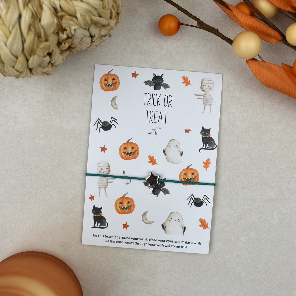 CLEARANCE - Trick or Treat Wish Bracelet (5)