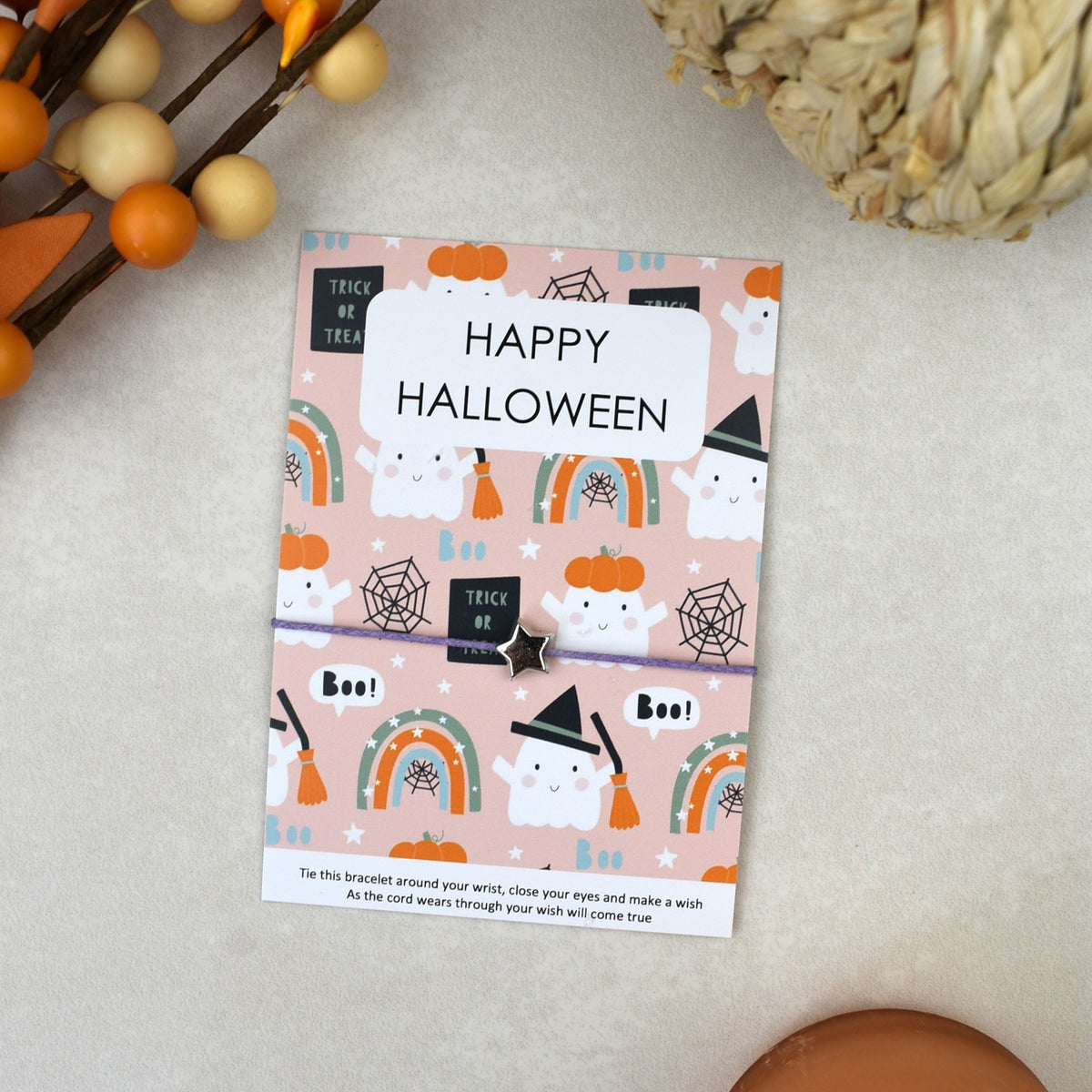 CLEARANCE - Happy Halloween Wish Bracelet (4)