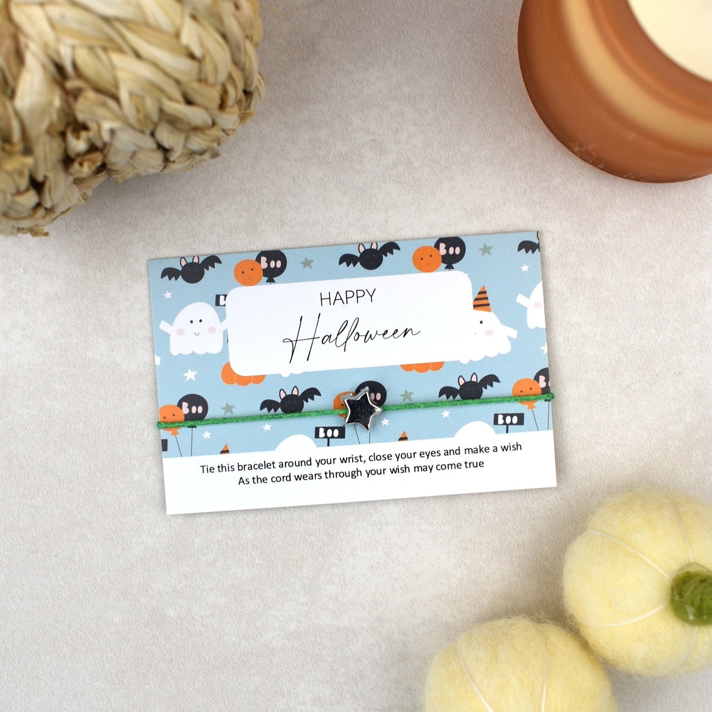 CLEARANCE - Happy Halloween Wish Bracelet