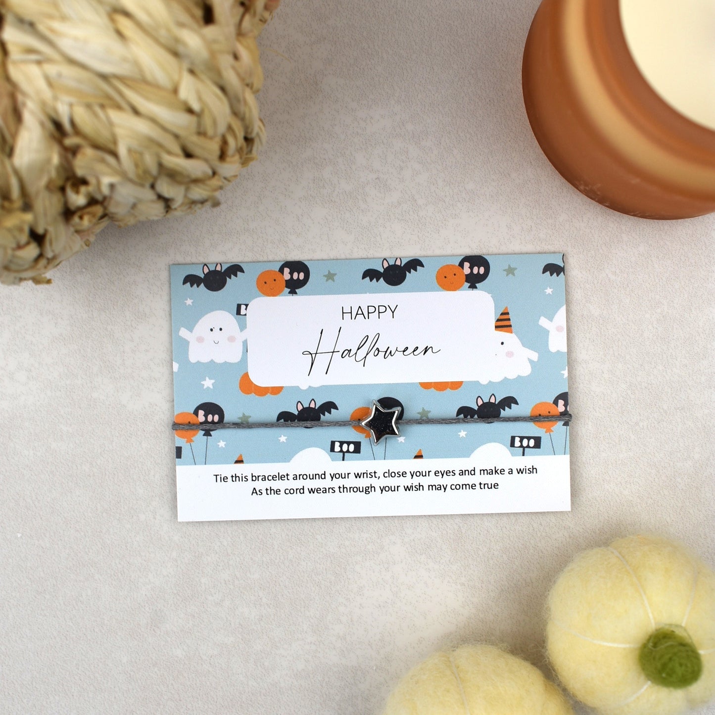CLEARANCE - Happy Halloween Wish Bracelet