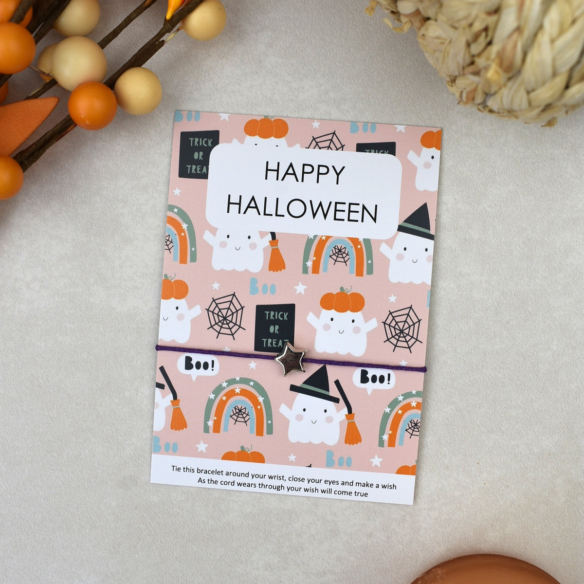 CLEARANCE - Happy Halloween Wish Bracelet (4)