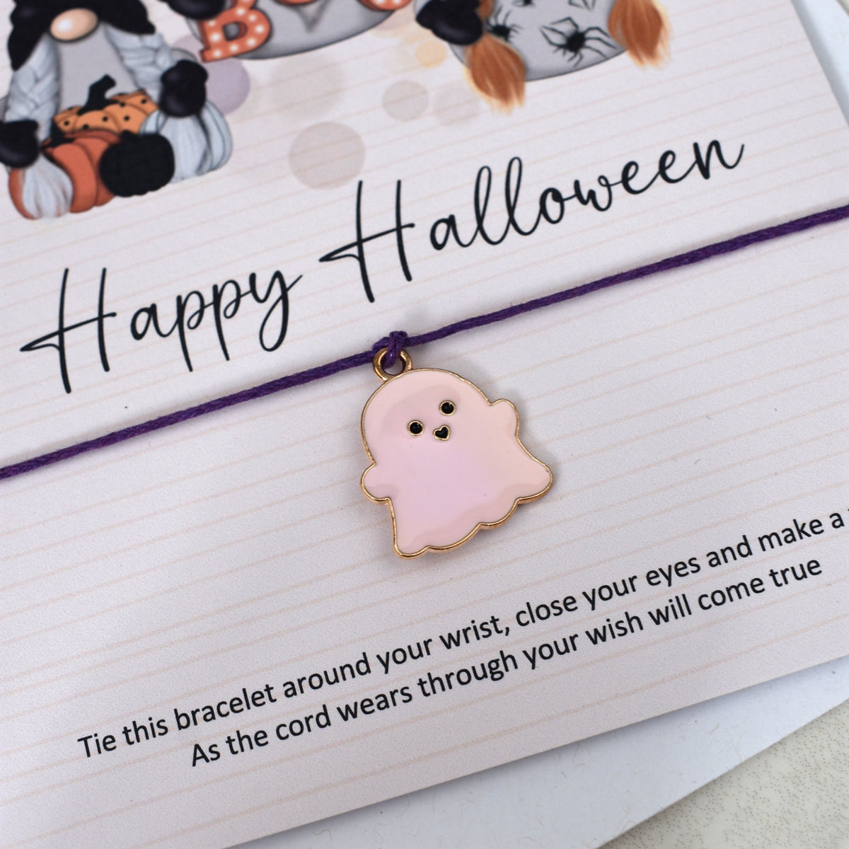 CLEARANCE - Happy Halloween Wish Bracelet | Halloween Charm