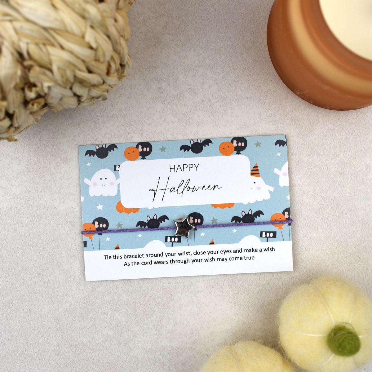 CLEARANCE - Happy Halloween Wish Bracelet