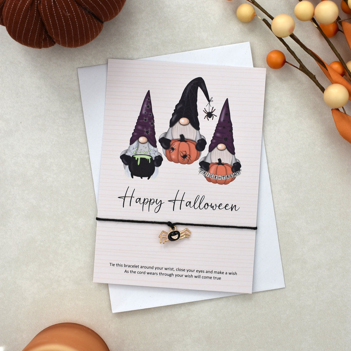 CLEARANCE - Happy Halloween Wish Bracelet | Halloween Charm