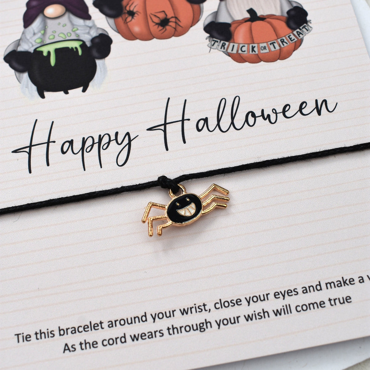 CLEARANCE - Happy Halloween Wish Bracelet | Halloween Charm