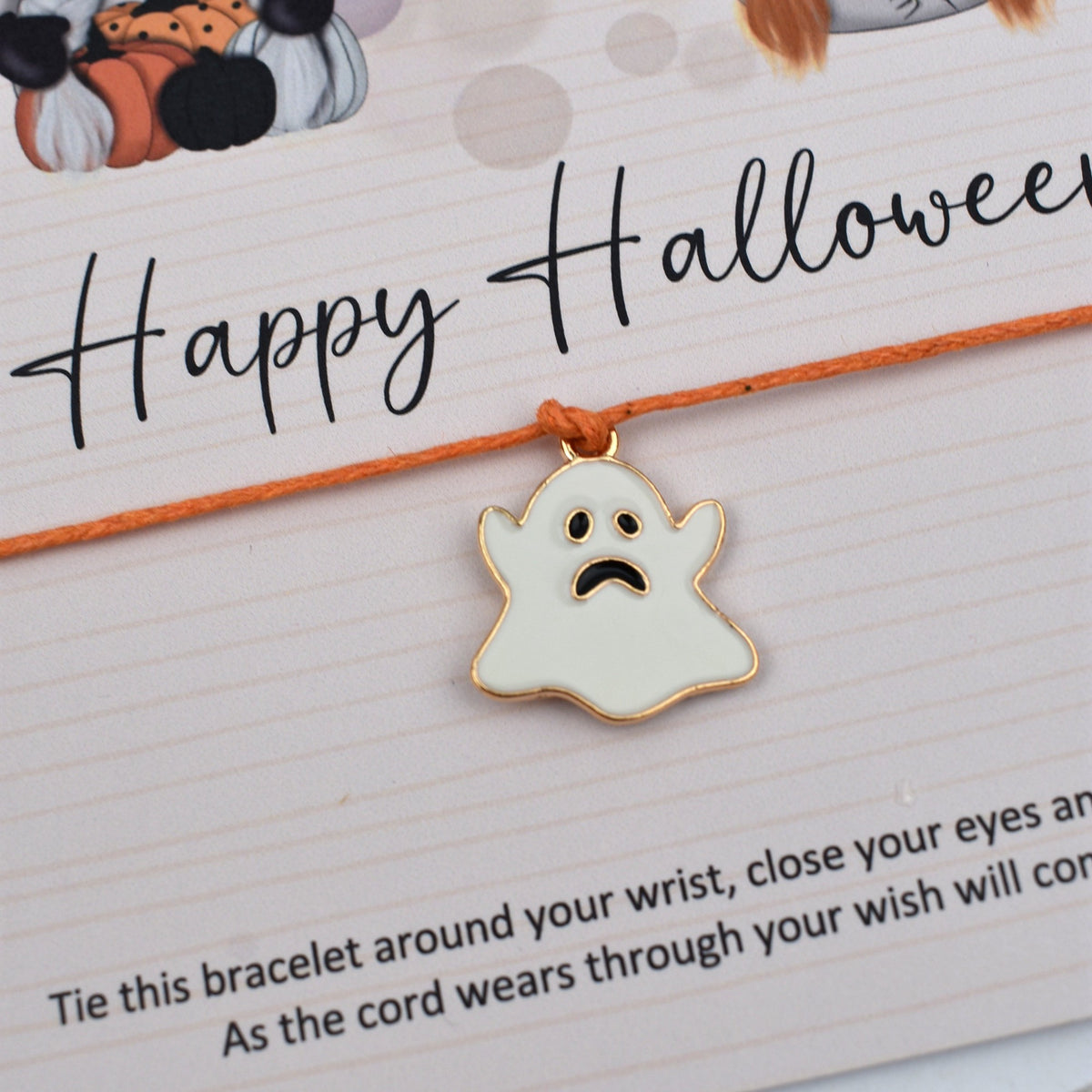 CLEARANCE - Happy Halloween Wish Bracelet | Halloween Charm