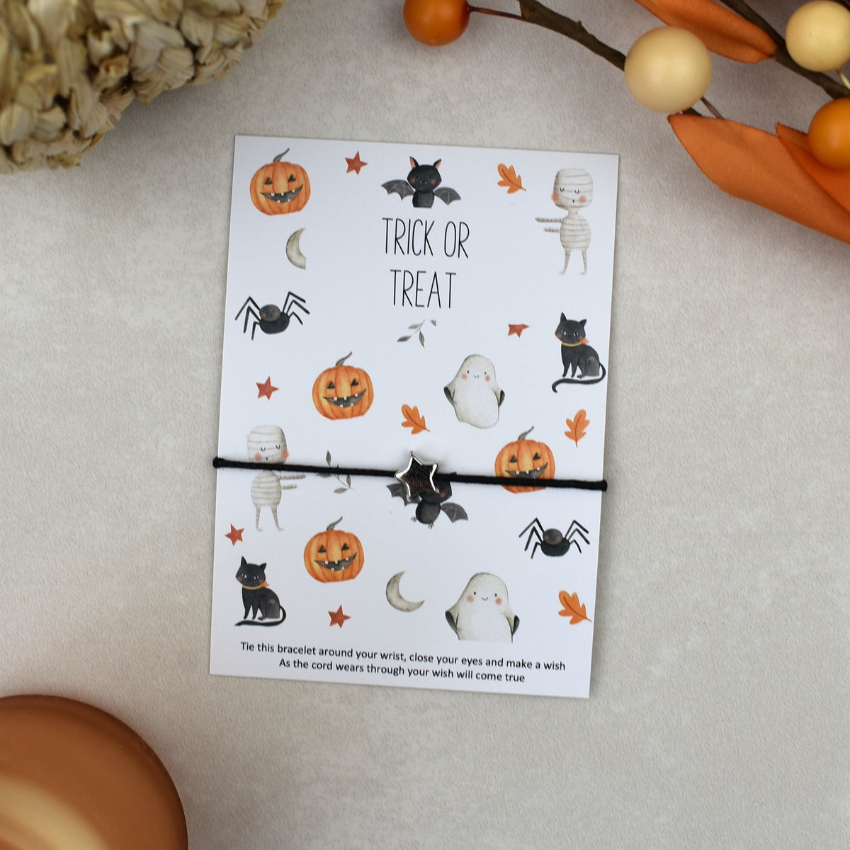 CLEARANCE - Trick or Treat Wish Bracelet (5)