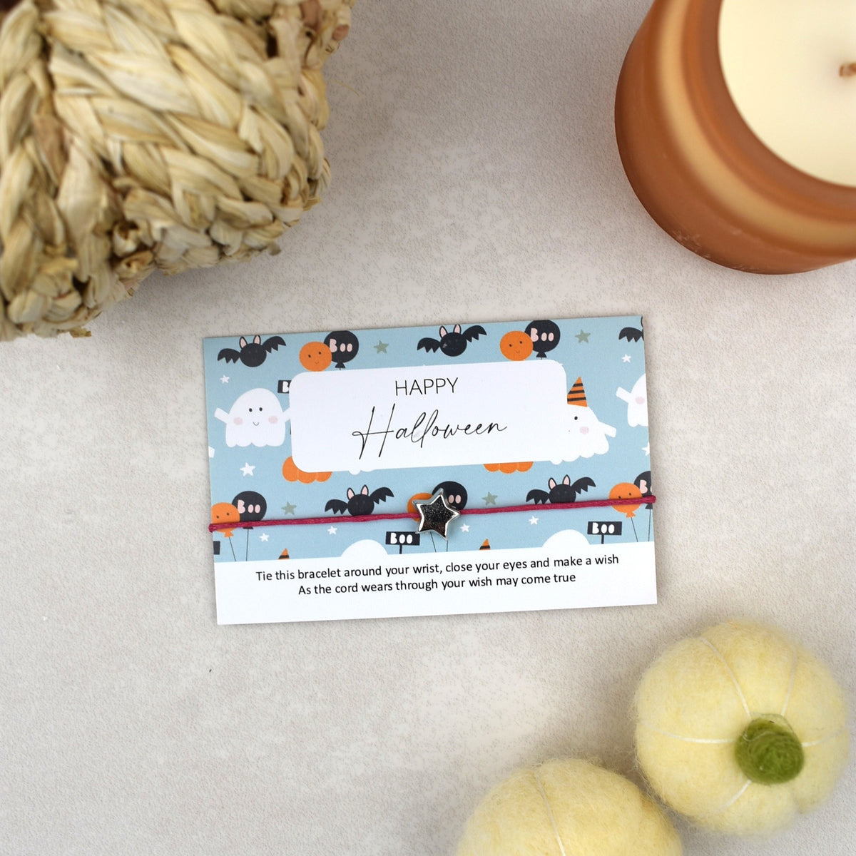 CLEARANCE - Happy Halloween Wish Bracelet