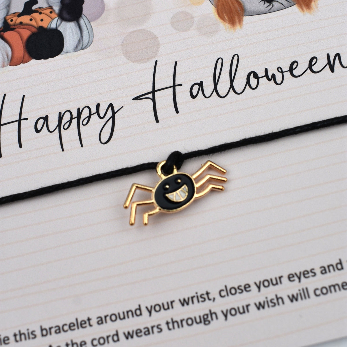 CLEARANCE - Happy Halloween Wish Bracelet | Halloween Charm