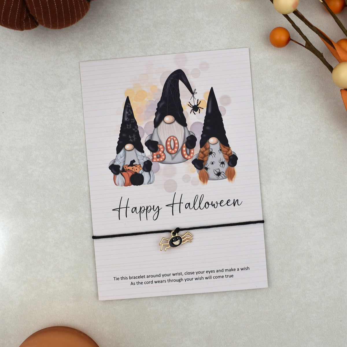 CLEARANCE - Happy Halloween Wish Bracelet | Halloween Charm
