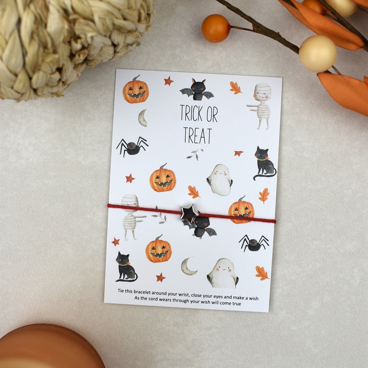 CLEARANCE - Trick or Treat Wish Bracelet (5)