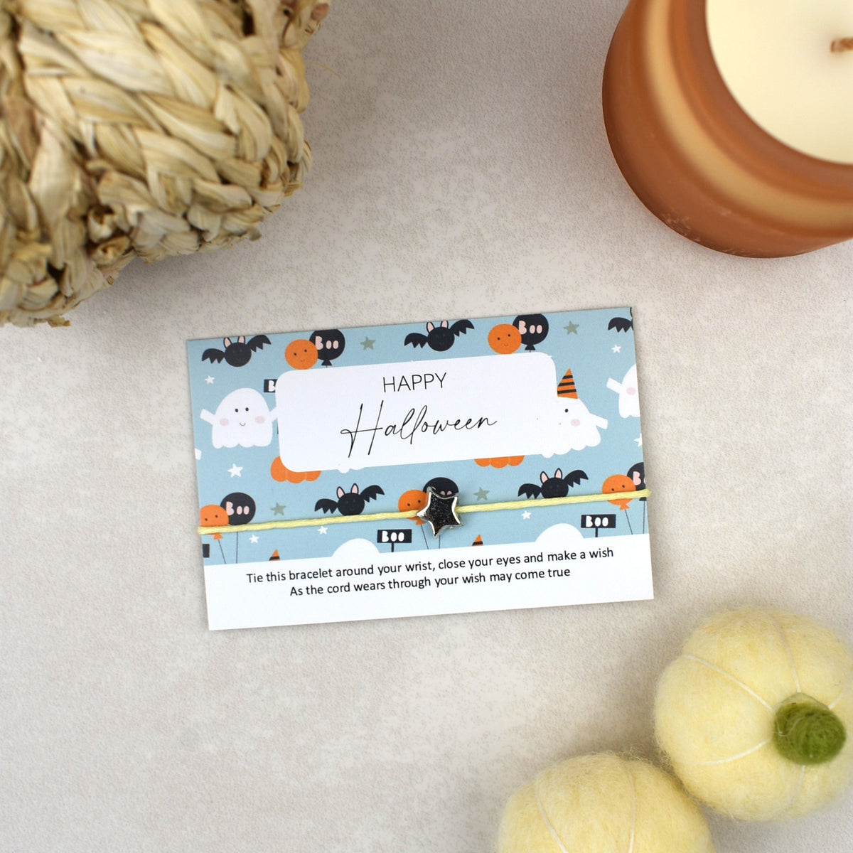 CLEARANCE - Happy Halloween Wish Bracelet