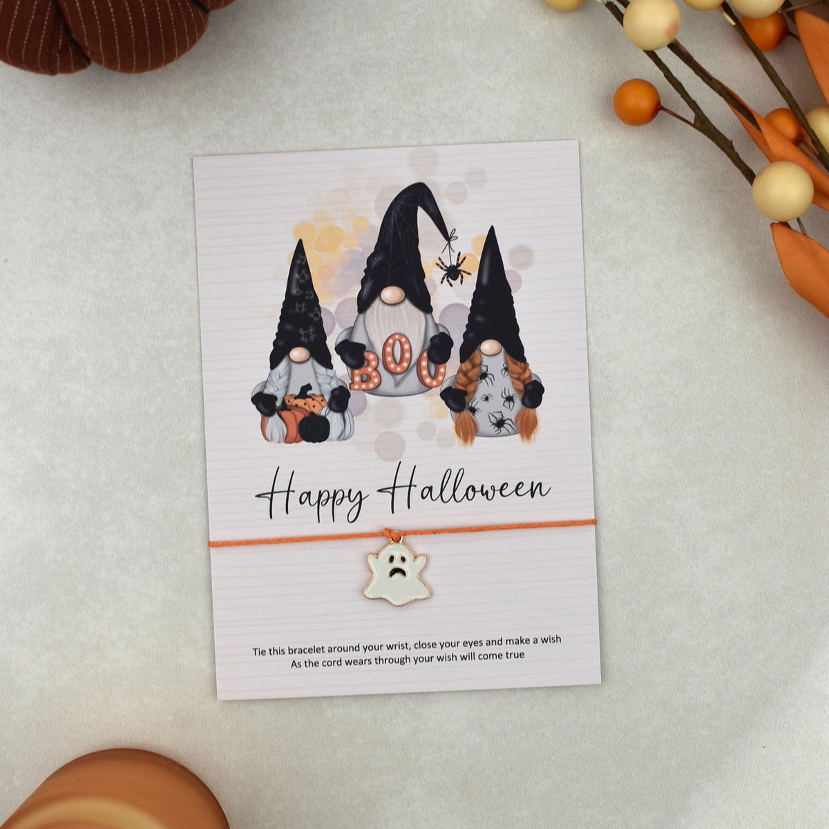 CLEARANCE - Happy Halloween Wish Bracelet | Halloween Charm