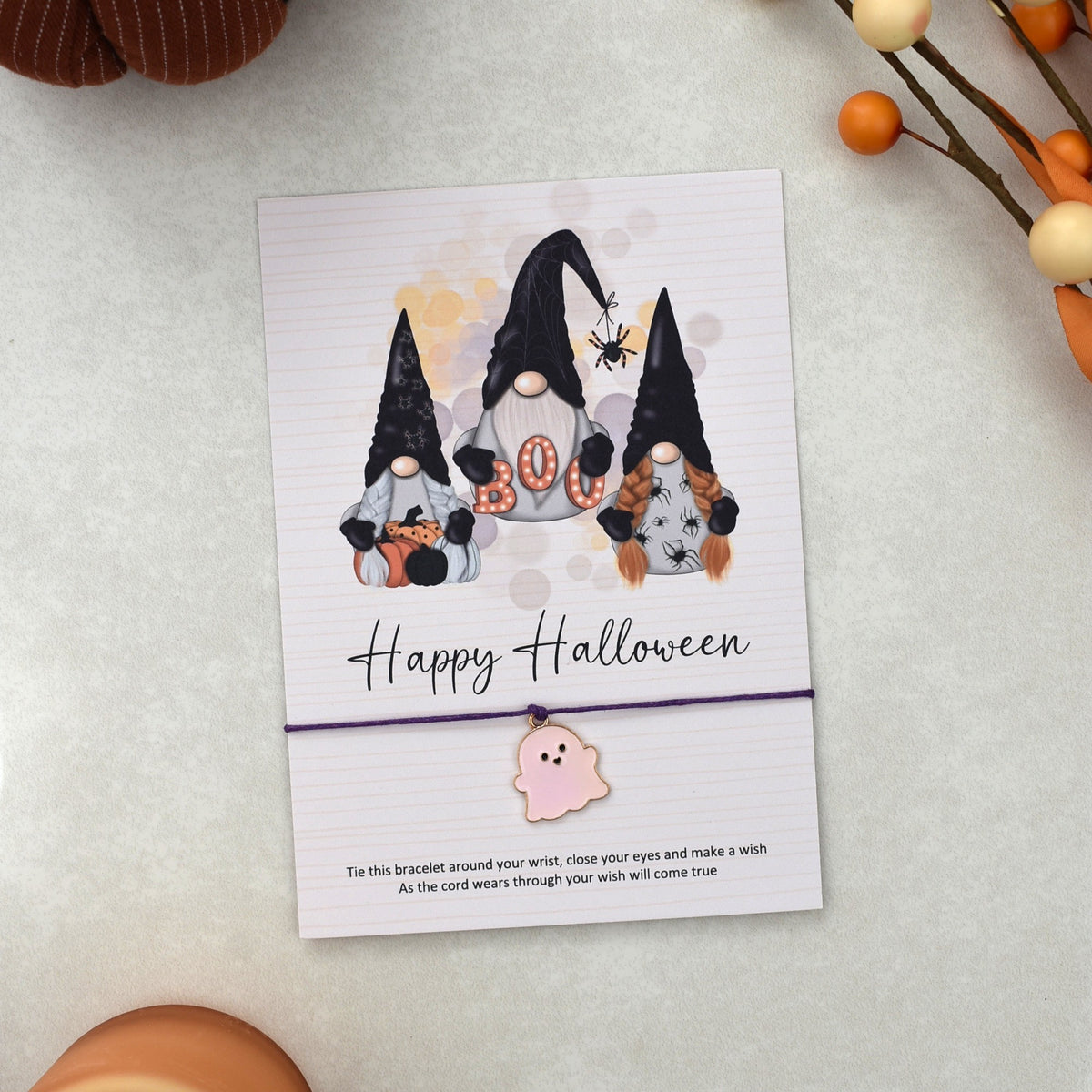 CLEARANCE - Happy Halloween Wish Bracelet | Halloween Charm