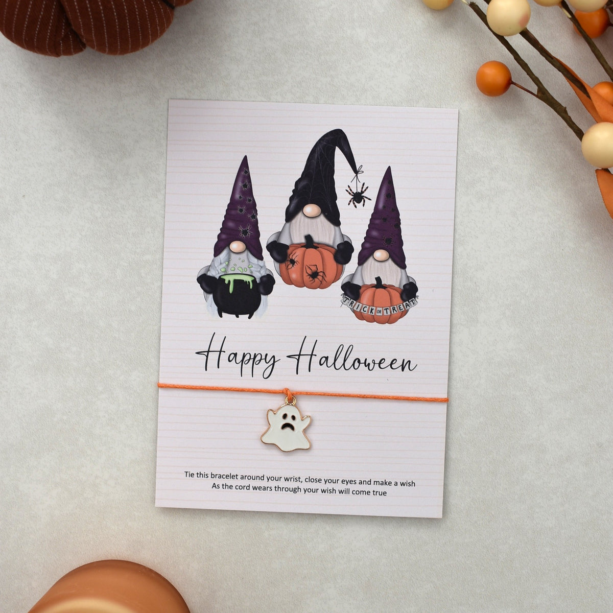 CLEARANCE - Happy Halloween Wish Bracelet | Halloween Charm