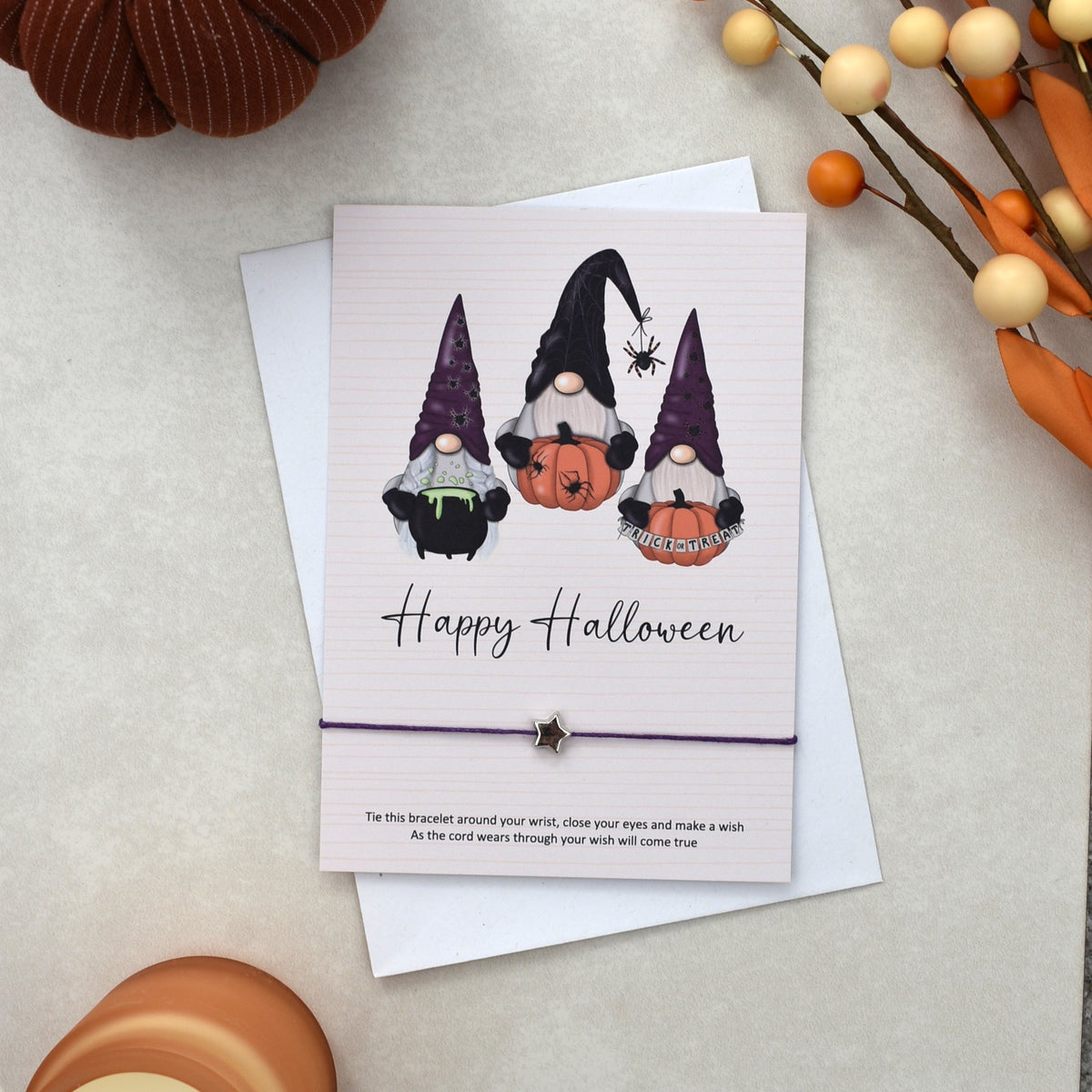 CLEARANCE - Happy Halloween Wish Bracelet
