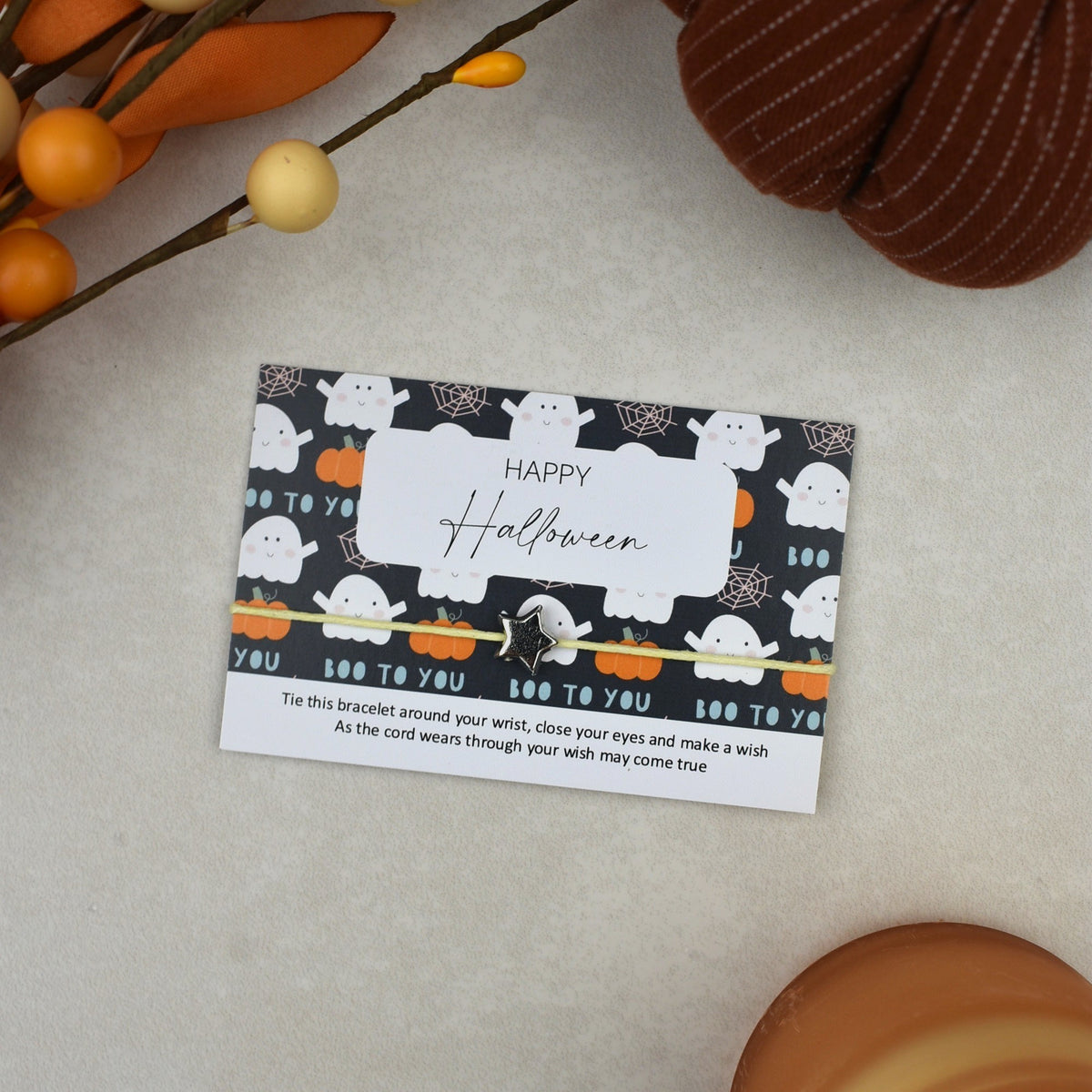 CLEARANCE - Happy Halloween Wish Bracelet (5)