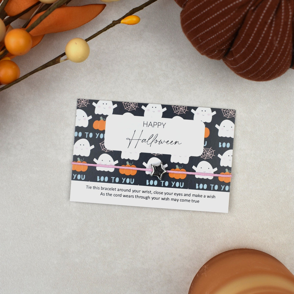 CLEARANCE - Happy Halloween Wish Bracelet (5)