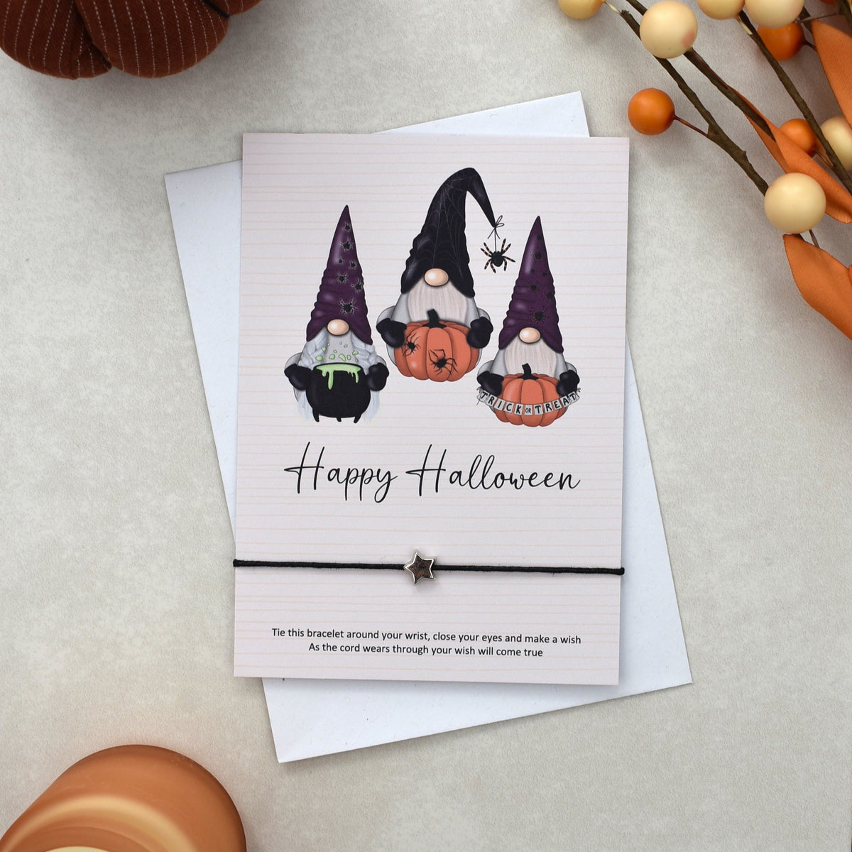 CLEARANCE - Happy Halloween Wish Bracelet