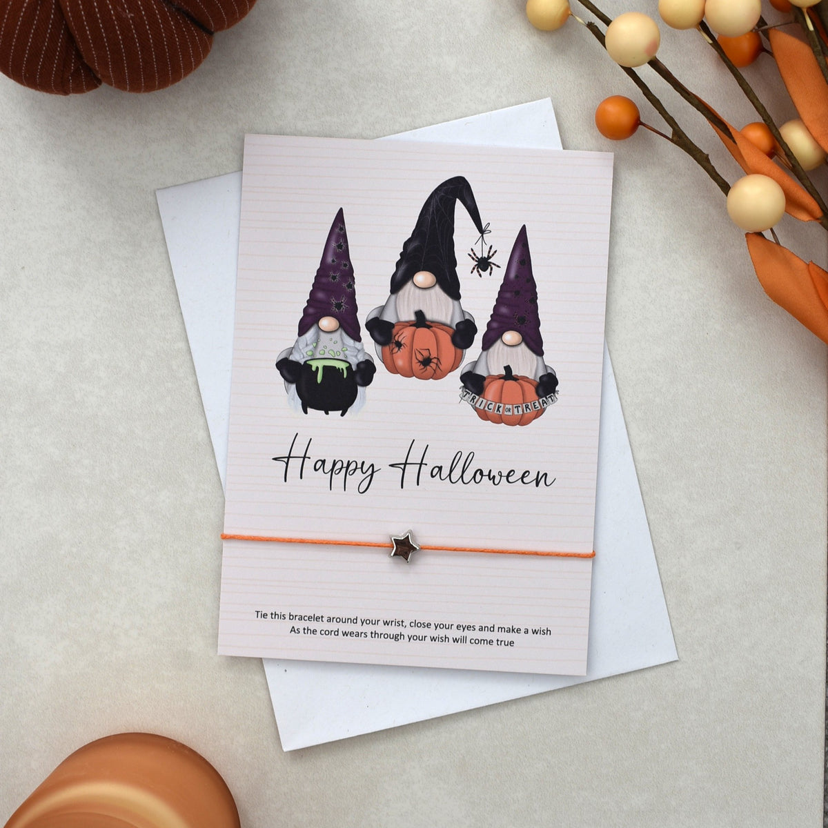 CLEARANCE - Happy Halloween Wish Bracelet