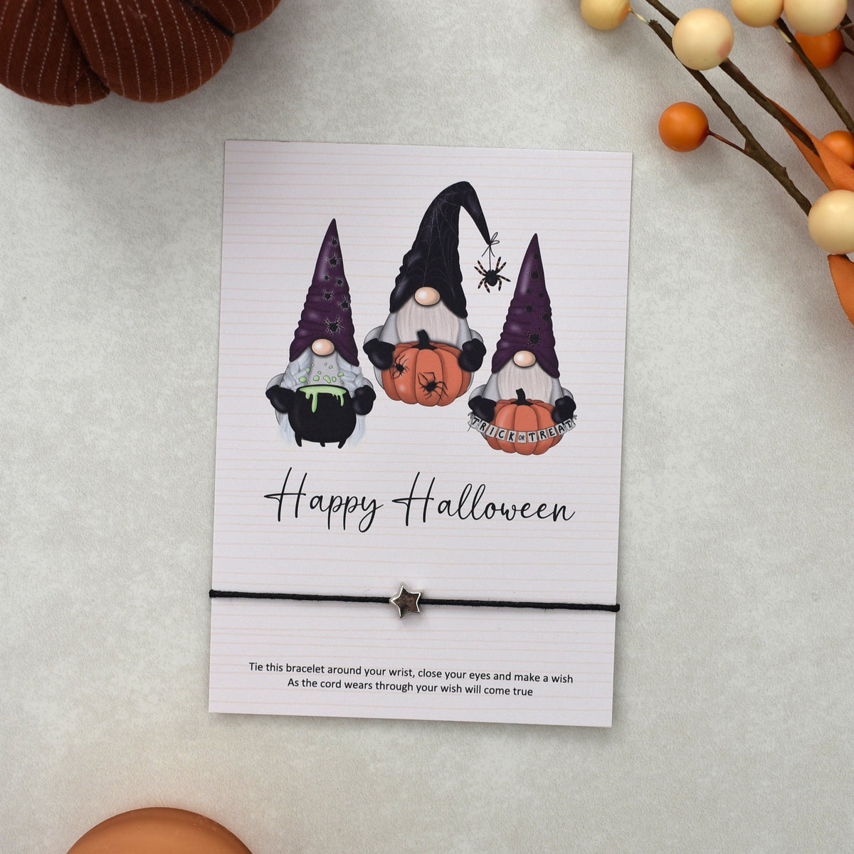 CLEARANCE - Happy Halloween Wish Bracelet
