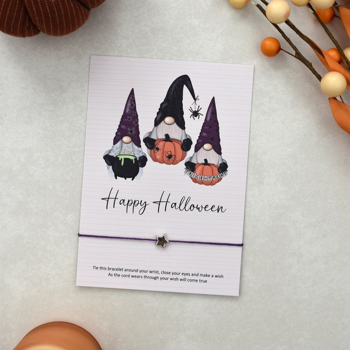 CLEARANCE - Happy Halloween Wish Bracelet