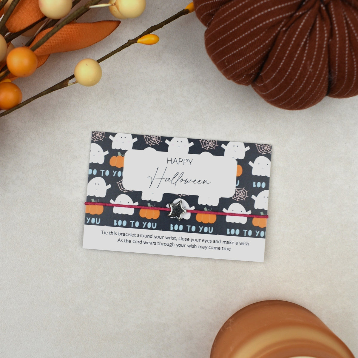 CLEARANCE - Happy Halloween Wish Bracelet (5)